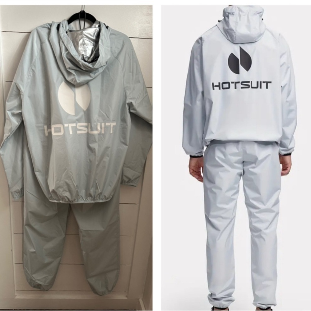 Women's Light Gray Track Pants & Windbreaker Set